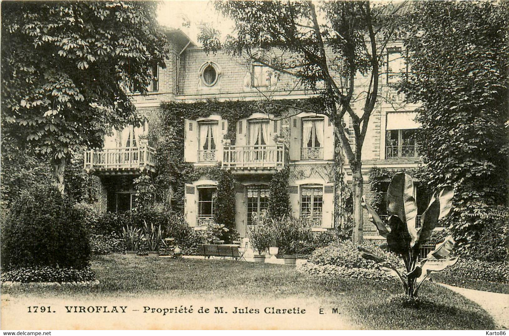 Viroflay * Villa * Propriété De M Jules CLARETIE - Viroflay