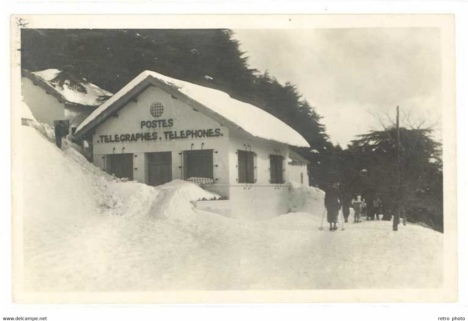 Cpa Algérie , Chrea Sous La Neige - La Poste    ( S. 5350 ) - Other & Unclassified