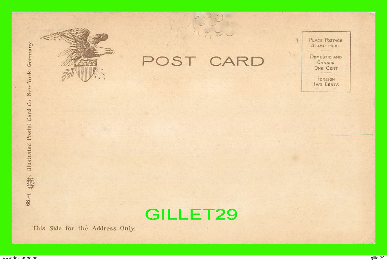 ALBANY, NY - STATE CAPITOL - SPARKLES - UNDIVIDED BACK BEFORE 1904 - ILLUSTRATED POSTAL CARD CO - - Albany