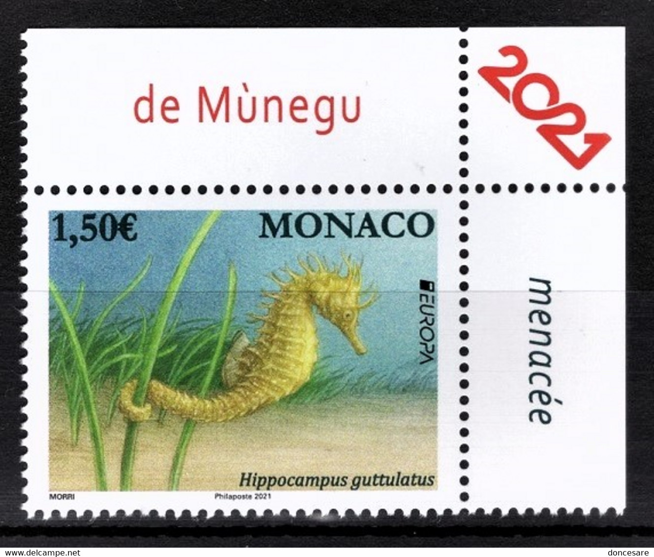 MONACO 2021 - EUROPA  - LES ESPÈCES NATIONALES EN DANGER - NEUF ** - Unused Stamps