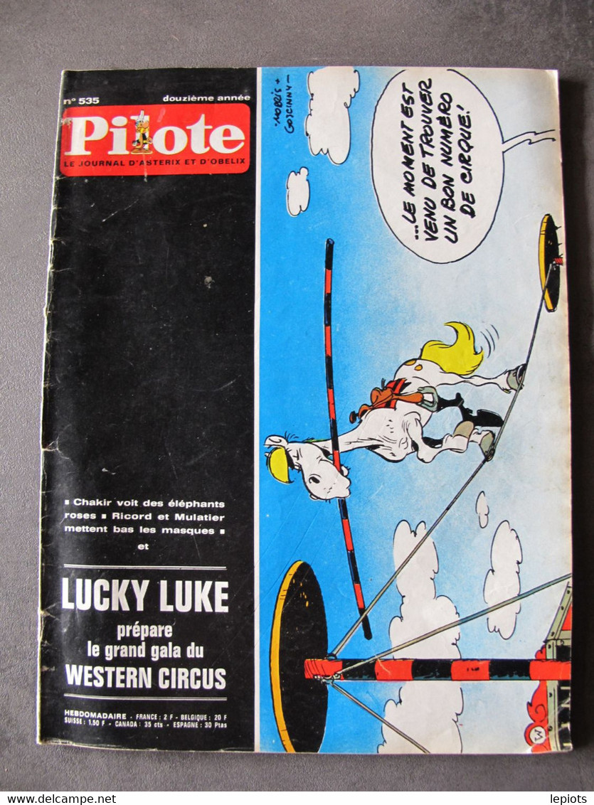 Pilote N° 535 - Astérix - Chakir - Mount Vernon - Lucky Luke... - Pilote