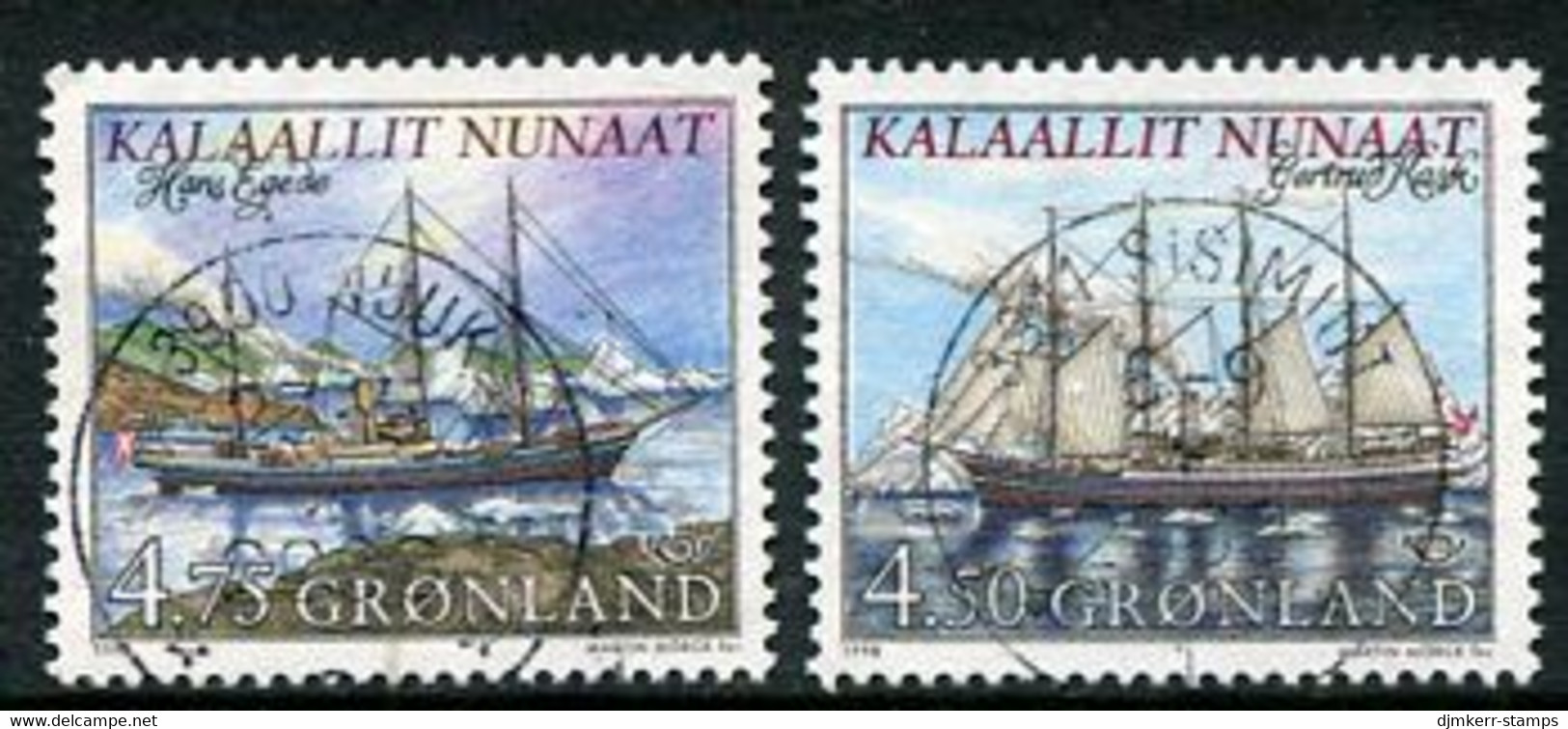 GREENLAND 1998 Nordic Countries: Sailing Ships Used.  Michel 327-28 - Oblitérés