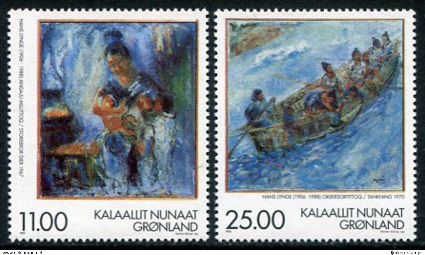 GREENLAND 1998 Paintings By Hans Lynge MNH / **.  Michel 325-26 - Neufs