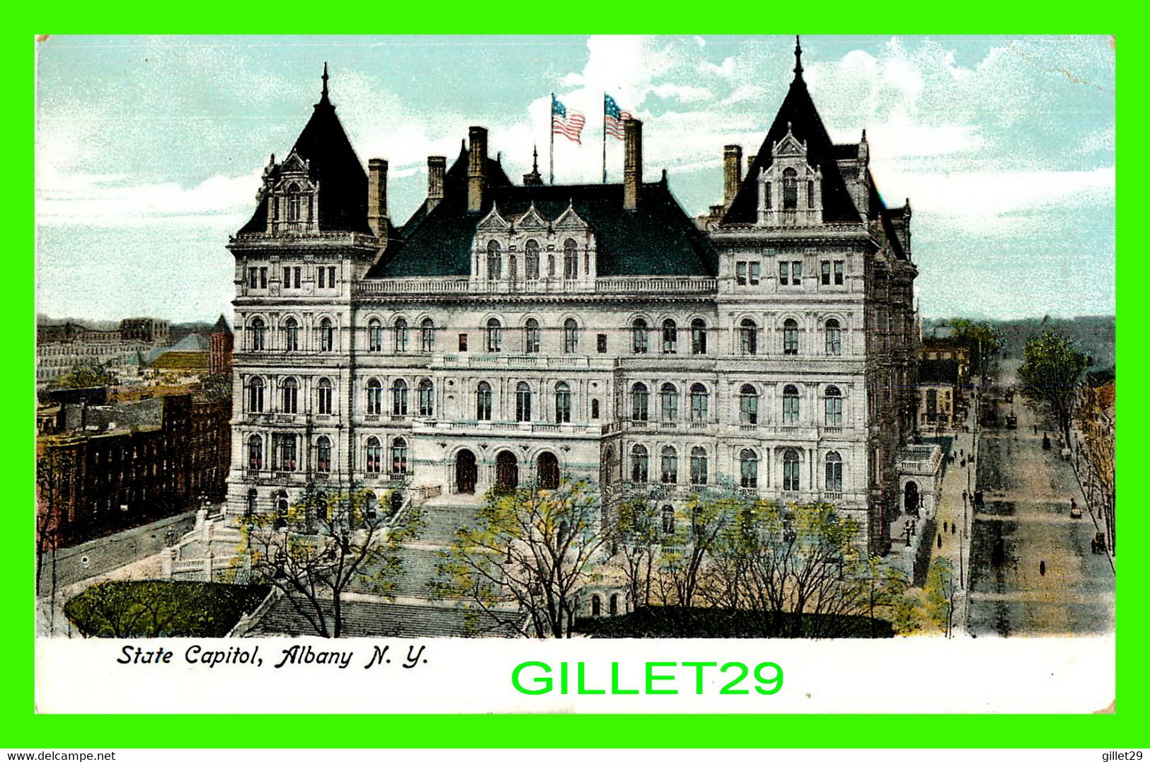 ALBANY, NY - STATE CAPITOL - UNDIVIDED BACK BEFORE 1904 -  ILLUSTRATED POSTAL CARD CO - - Albany