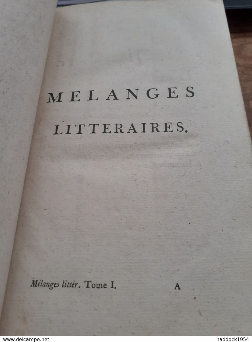 Mélanges Littèraires 3 Tomes VOLTAIRE Société Littèraire-typographique 1785 - Altri & Non Classificati