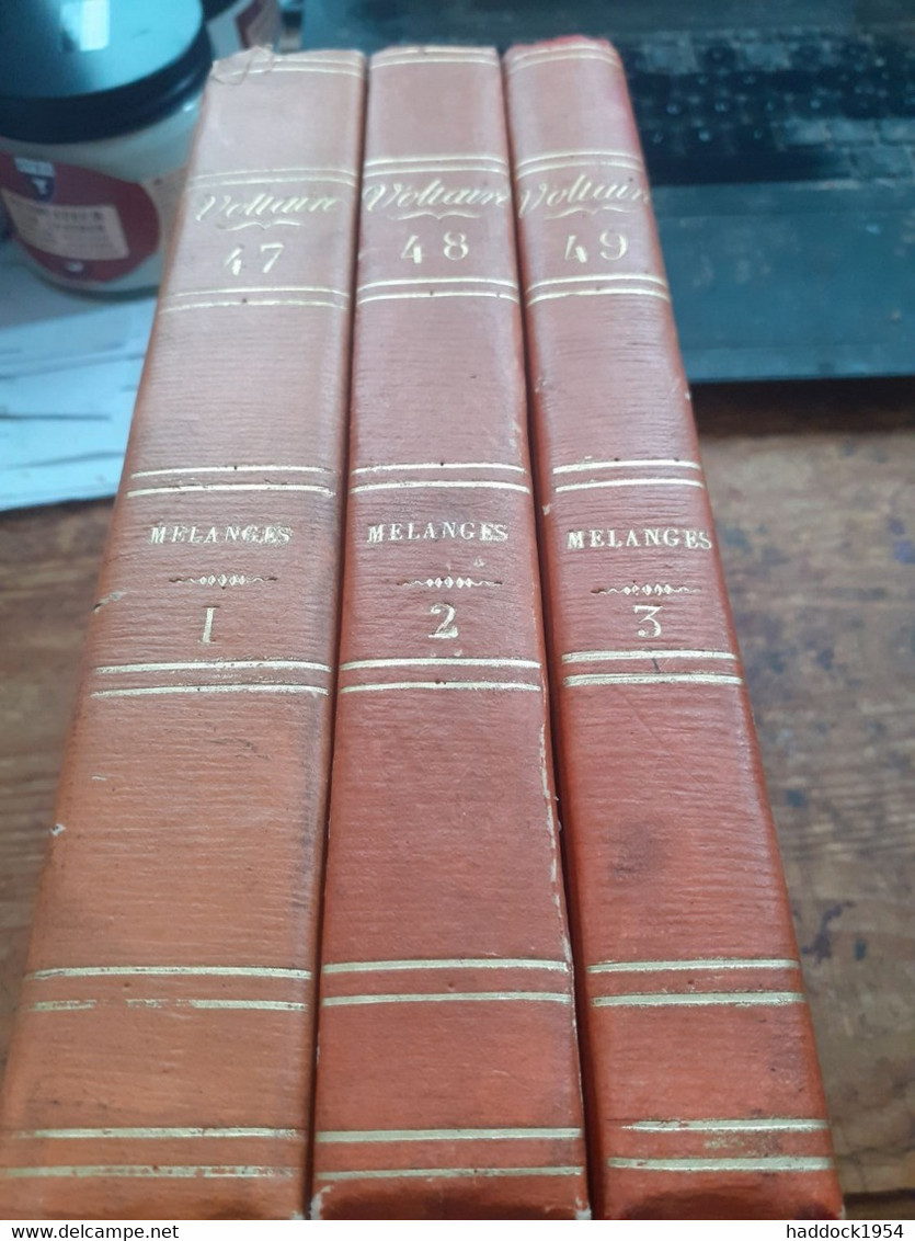 mélanges littèraires 3 tomes VOLTAIRE société littèraire-typographique 1785