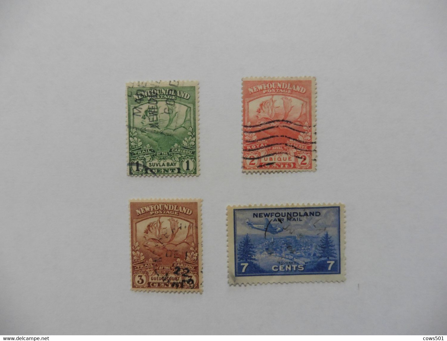 Amérique > Canada > Provinces (...-1949) > Terre-Neuve  4 Timbres Oblitérés - Altri & Non Classificati