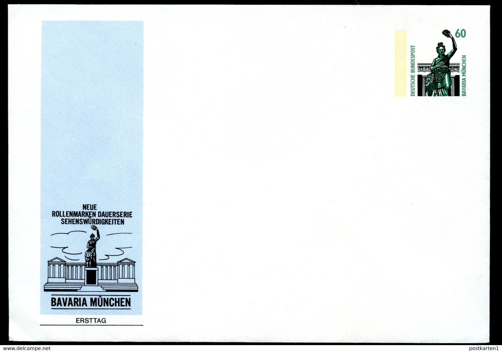 Bund PU286 B1/002 BAVARIA MÜNCHEN 1987 - Enveloppes Privées - Neuves