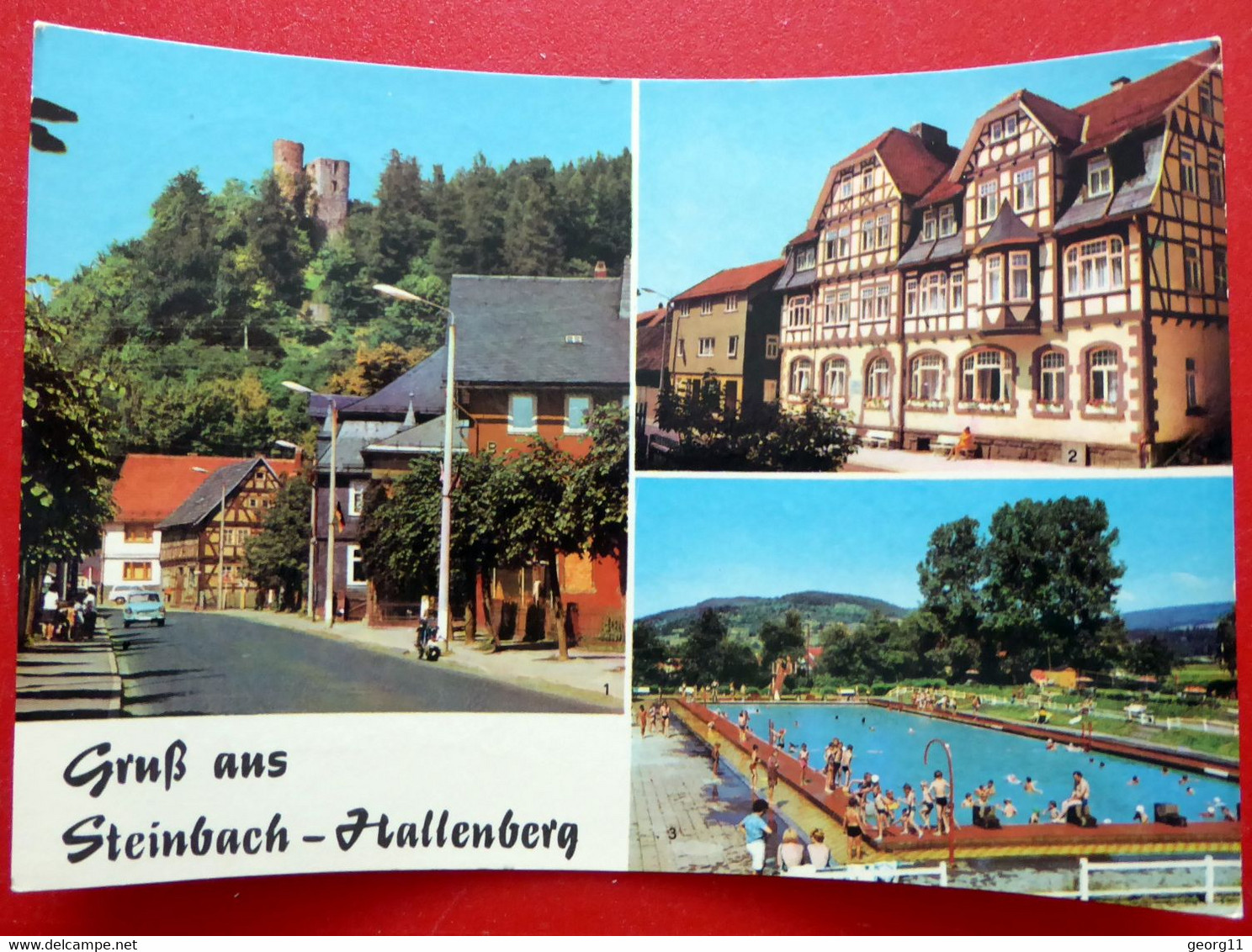 Steinbach-Hallenberg - 1978 - Schwimmbad - Hallenburg - FGGB Heim Fortschritt - Thüringer Wald - Thüringen - Steinbach-Hallenberg