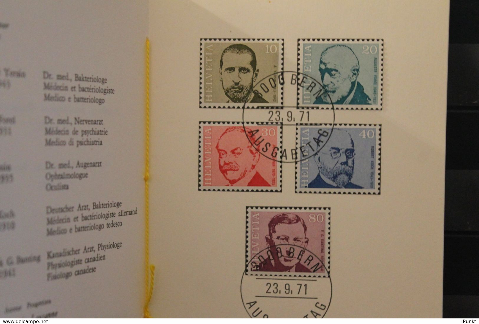 Schweiz 1971, PTT- Sammelheft  Nr. 107, Portraits, ESST - Sonstige & Ohne Zuordnung