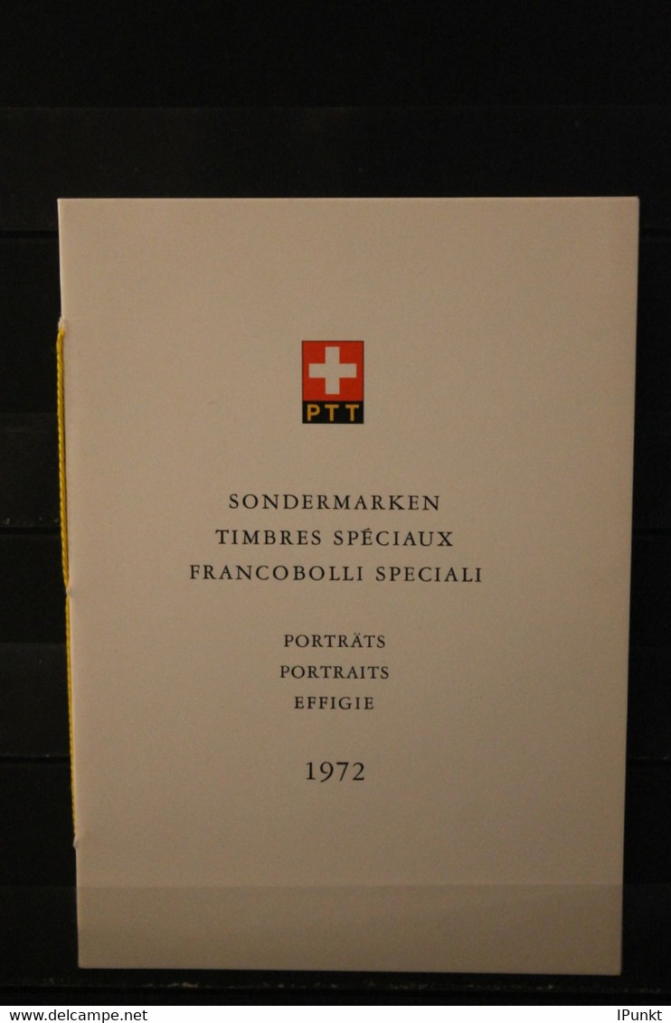 Schweiz 1972, PTT- Sammelheft  Nr. 114, Portraits, ESST - Sonstige & Ohne Zuordnung