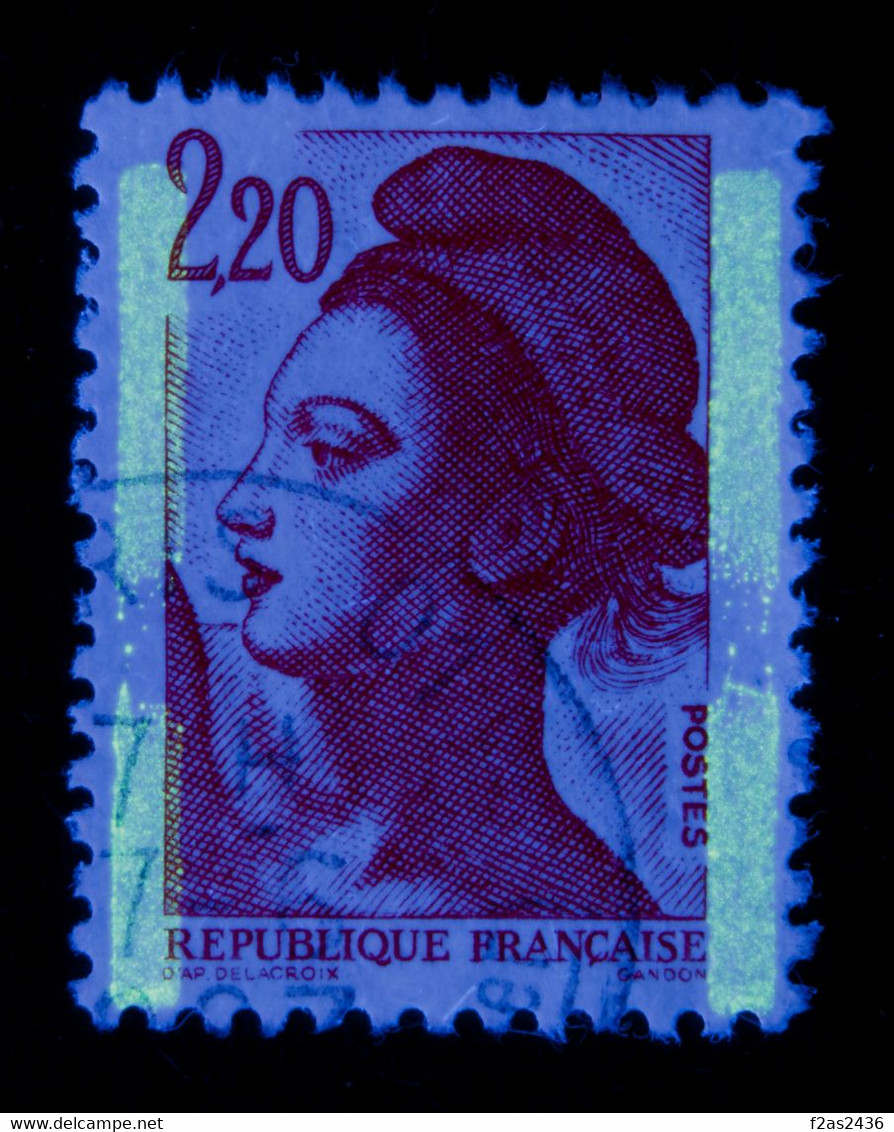 1985 Liberté De Gandon N°2376 (type I) Rare Variété Phosphore Interrompues !!! - Used Stamps