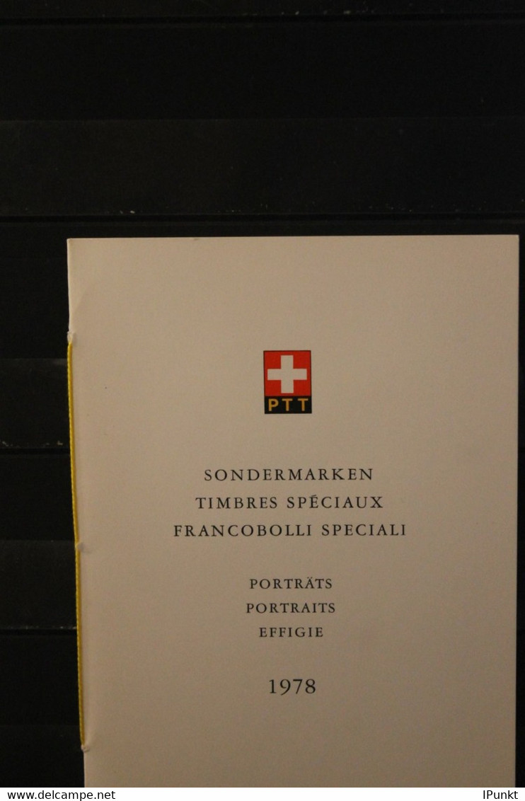 Schweiz 1978,  PTT- Sammelheft  Nr. 163, Portraits, ESST - Sonstige & Ohne Zuordnung