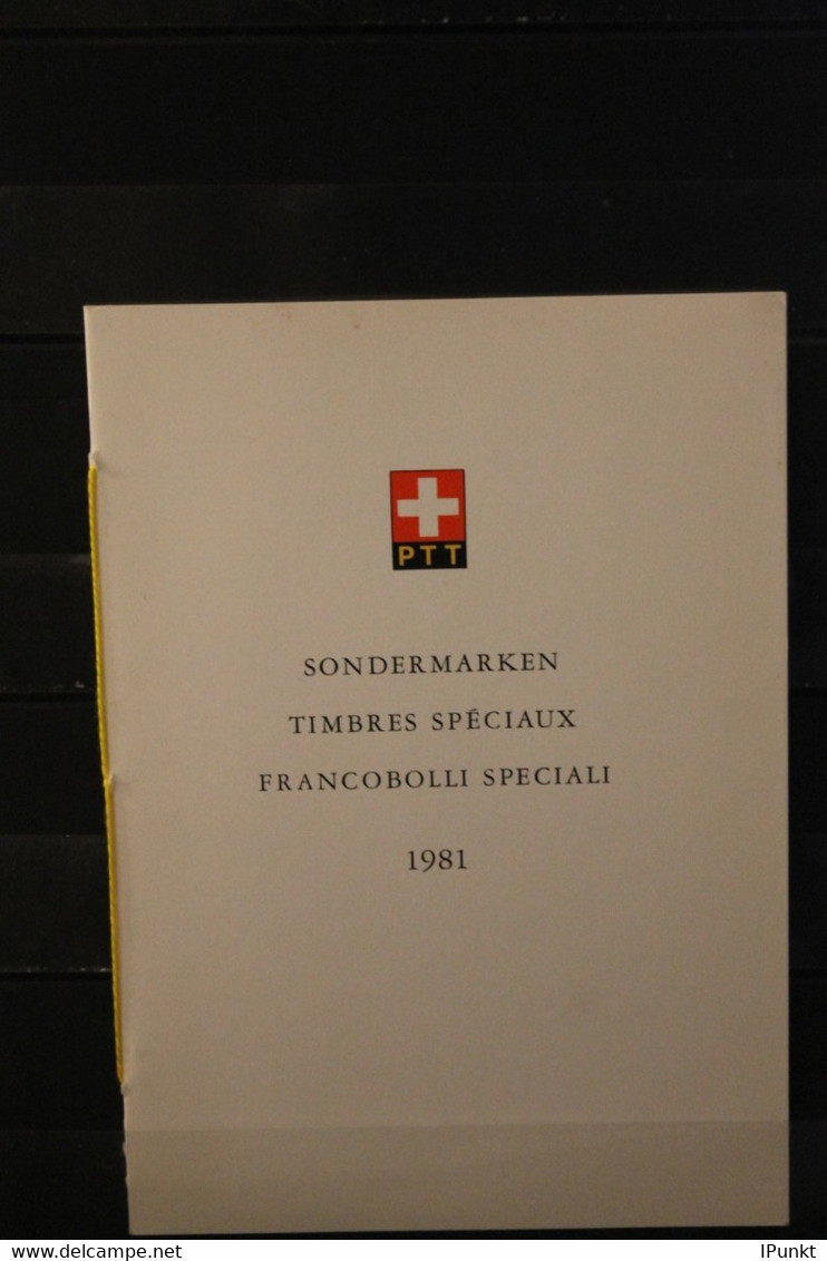 Schweiz 1981,  PTT- Sammelheft  Nr. 184, Sondermarken, ESST - Andere & Zonder Classificatie