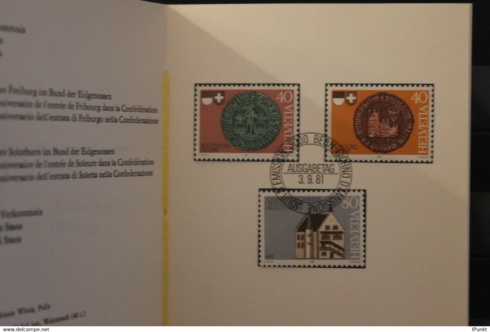 Schweiz 1981,  PTT- Sammelheft  Nr. 184, Sondermarken, ESST - Altri & Non Classificati