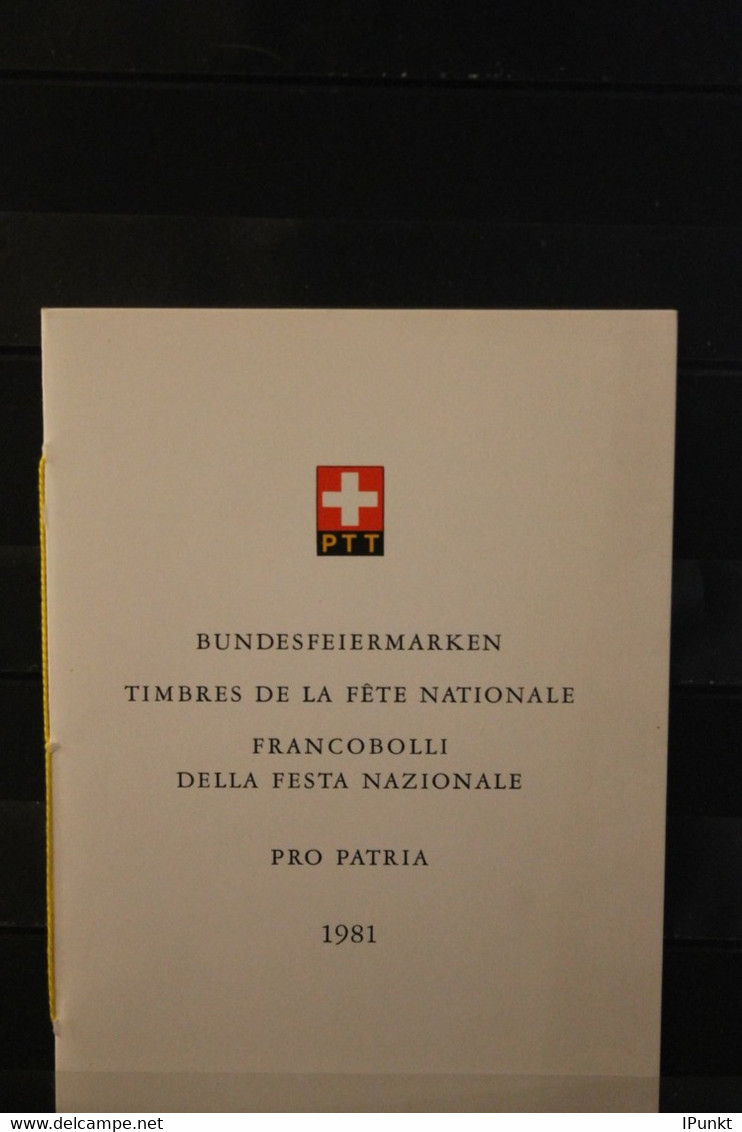 Schweiz 1981,  PTT- Sammelheft  Nr. 182, Pro Patria, ESST - Andere & Zonder Classificatie