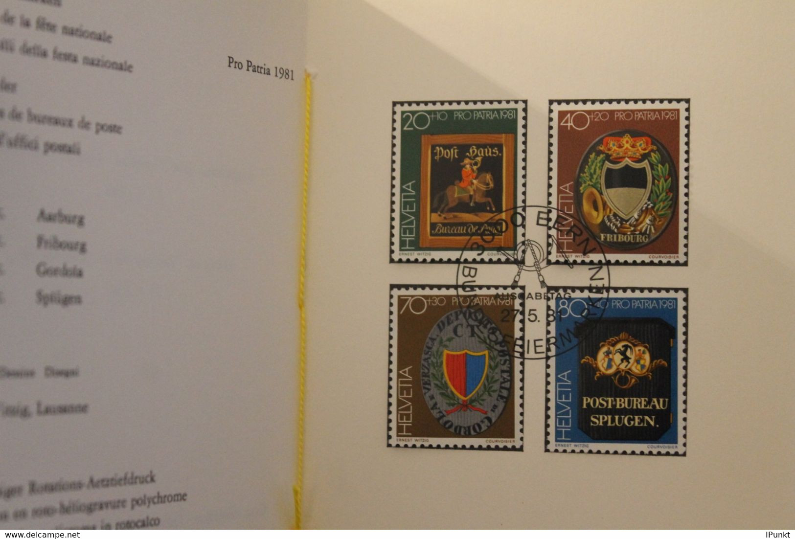 Schweiz 1981,  PTT- Sammelheft  Nr. 182, Pro Patria, ESST - Sonstige & Ohne Zuordnung