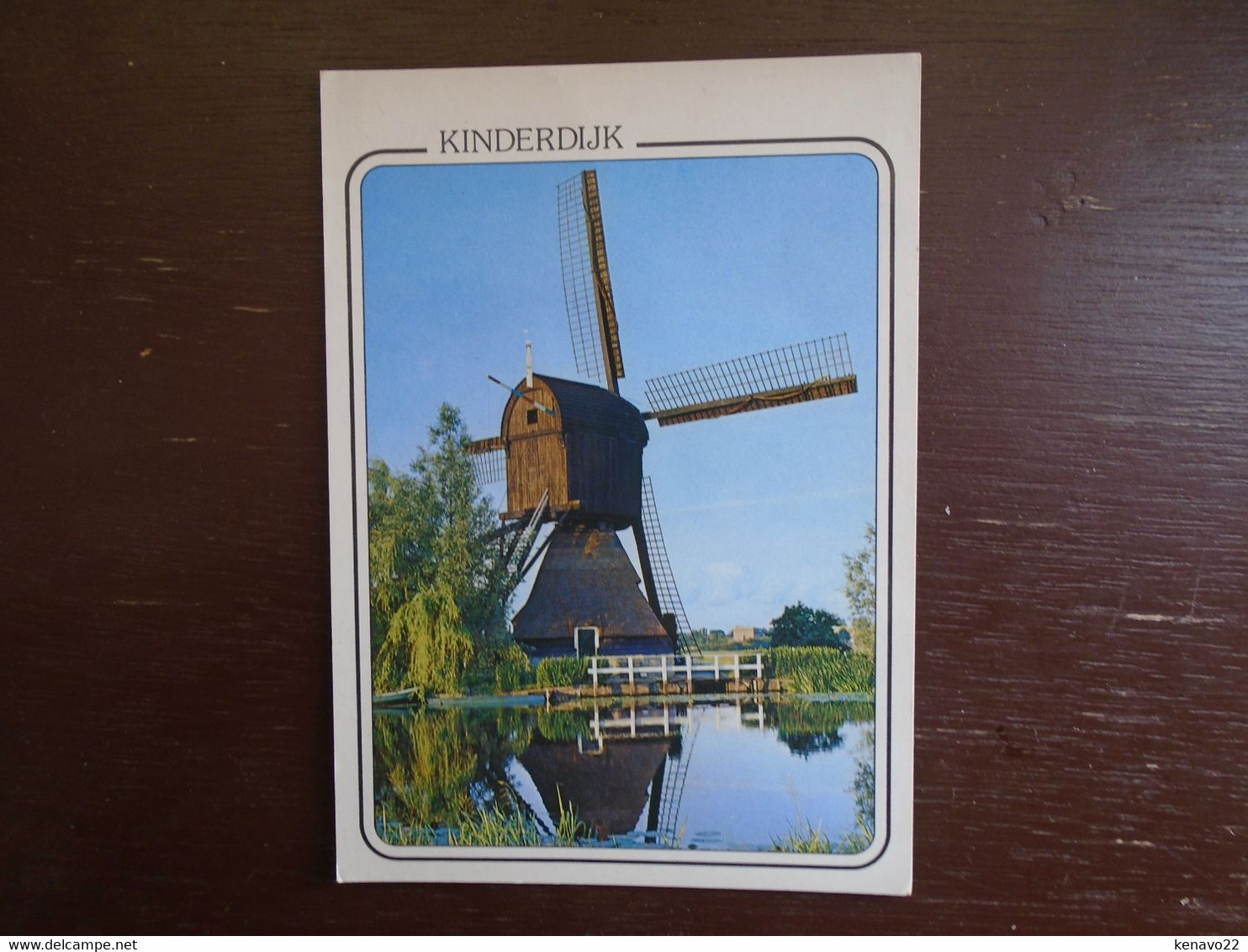 Pays-bas , Kinderdijk , Hollandse Molen , Dutch Windmill " Beau Timbre " - Kinderdijk