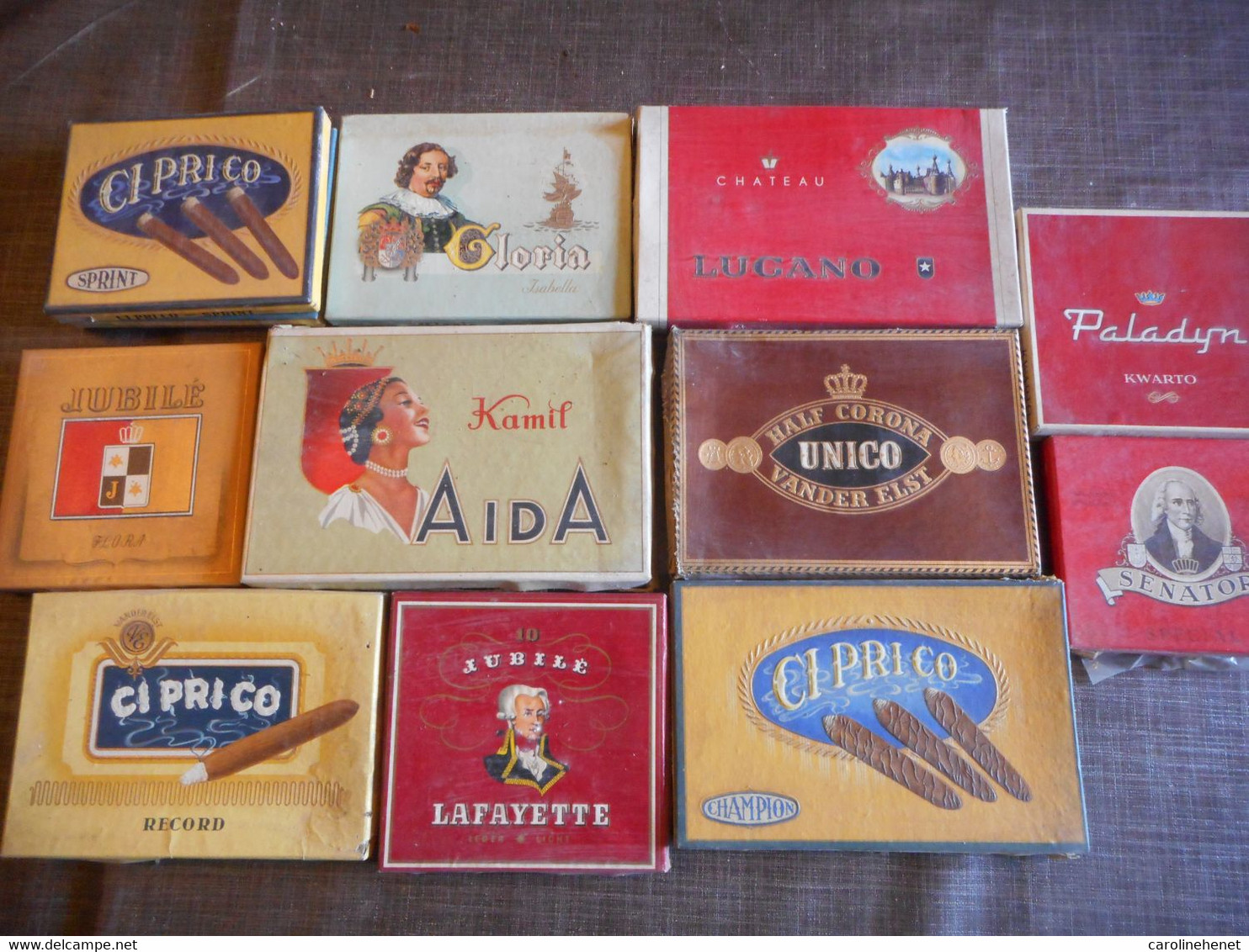 Lot Boite Tabac En Carton - Empty Tobacco Boxes