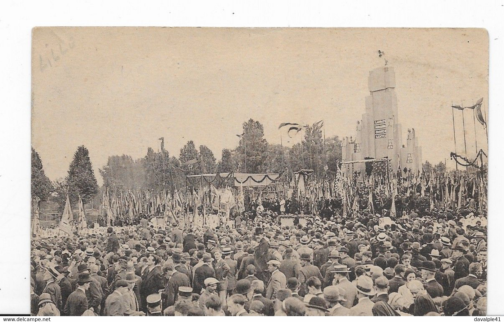 59   LILLE CINQUANTENAIRE   DES CONGRES EUCHARISTIQUES     VOIR LES 2 SCANS - Lille