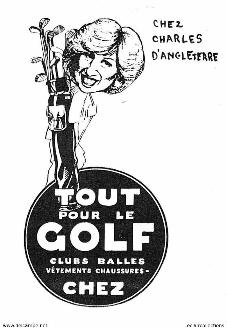 Sport:   Golf  Satyrique Politique.  Chz Charles D'Angleterre. Lady Diana . Tout Pour Le Golf      (voir Scan) - Golf