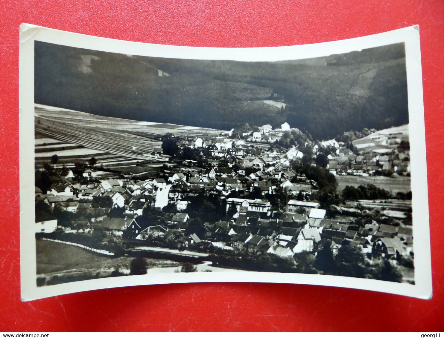 Tambach Dietharz 1955 - Gesamtansicht - Echt Foto - Kleinformat - Thüringer Wald - Thüringen - Tambach-Dietharz