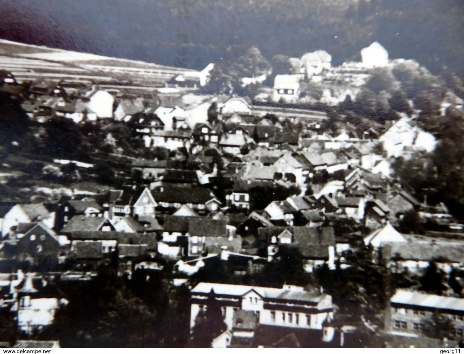 Tambach Dietharz 1955 - Gesamtansicht - Echt Foto - Kleinformat - Thüringer Wald - Thüringen - Tambach-Dietharz