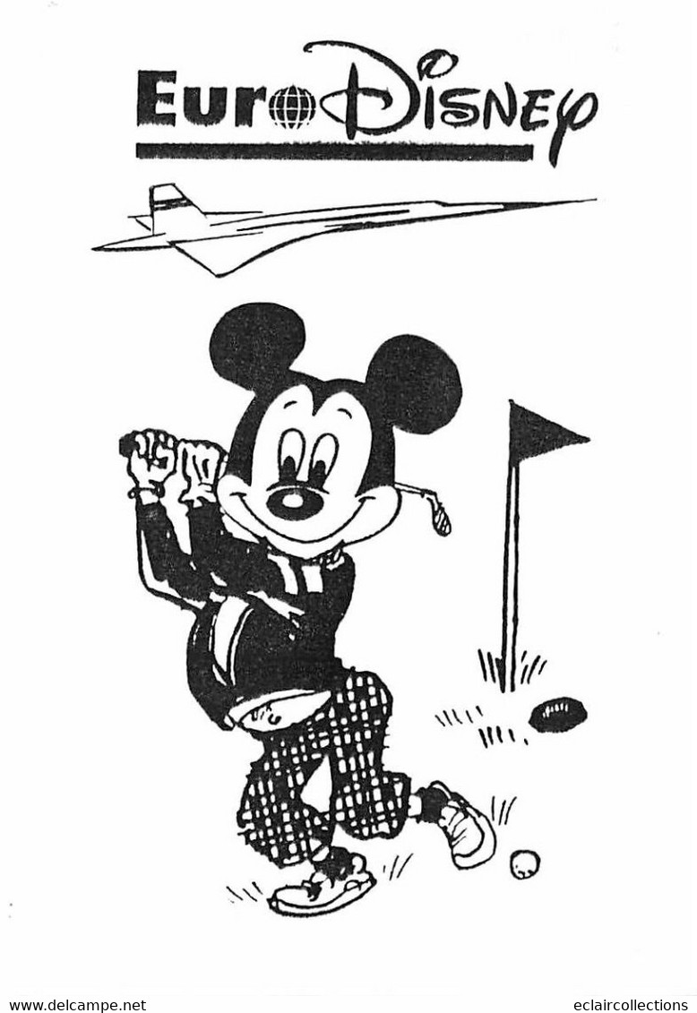 Sport:   Golf             Mickey Euro Disney  Concorde   (voir Scan) - Golf