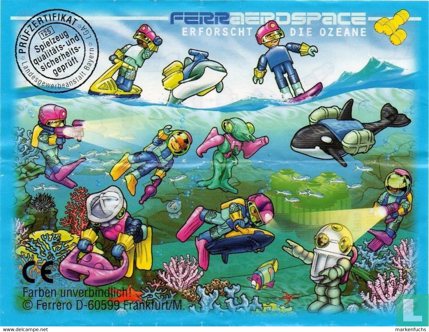 Ferraerospace Ozeane 1998 / Aquanautin Mit Kamera + BPZ - Ü-Ei