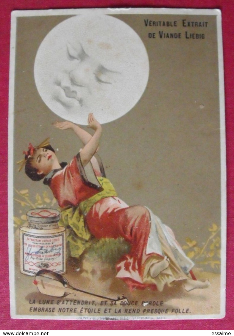 Image Chromo Liebig S 147. Lune Et Japonaise, Luth. 1883 - Liebig