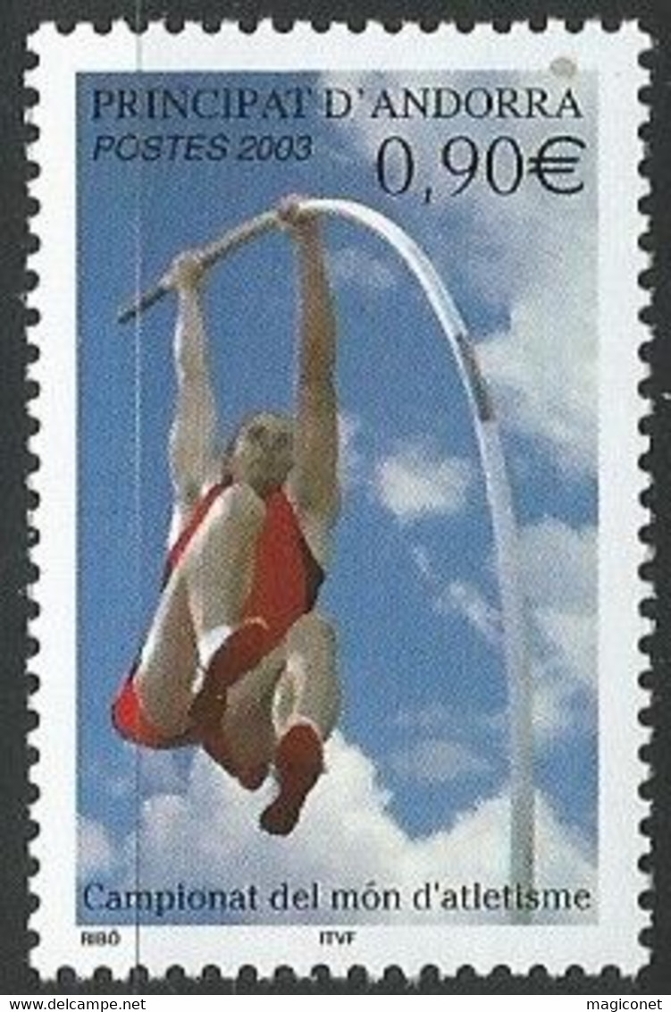 Andorre Français - Y&T N° 583 ** -  2003 - Sport Championnats Du Monde D'Hatlétisme - Other & Unclassified