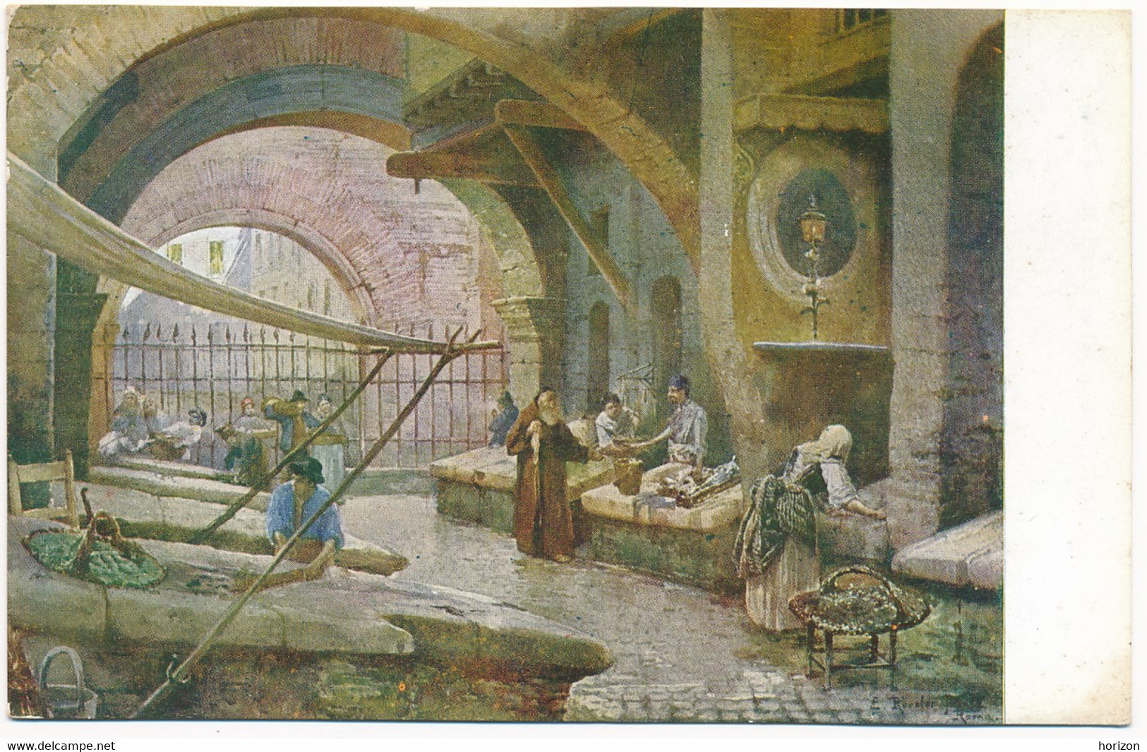 2d.129.  ROMA - Collezione "Roma Sparita" - Venditori Di Pesce... - Mehransichten, Panoramakarten