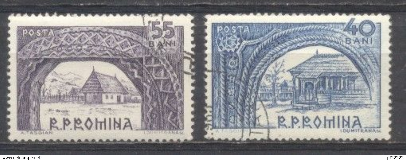 Rumania, 1963, Preobliterados,Y&T,1953,1954, Con Goma - Otros & Sin Clasificación