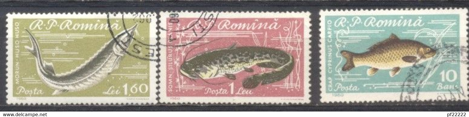 Rumania, 1960, Y&T. 1741,1745,1747,preobliterado - Otros & Sin Clasificación