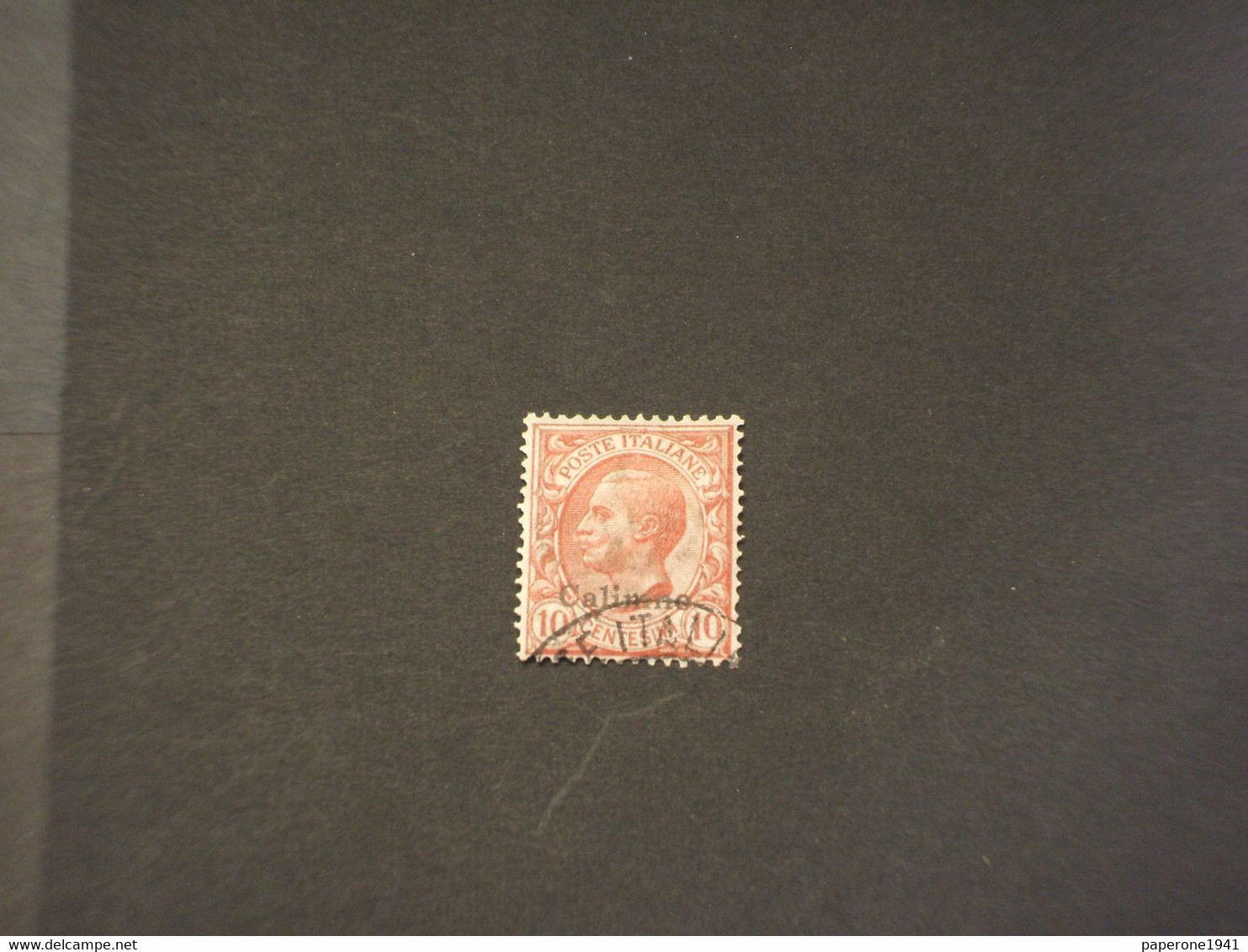 EGEO/CALIMNO - 1912 RE 10 C. - TIMBRATO/USED - Egée (Calino)