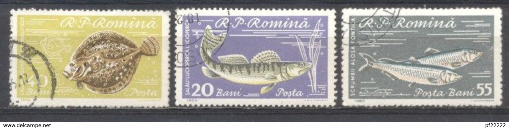 Rumania, 1960, Y&T. 1742,1743,1744,preobliterado - Otros & Sin Clasificación