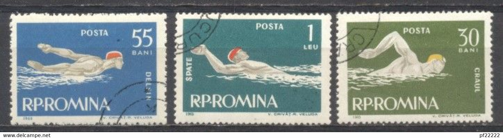 Rumania, 1963, Y&T.1916,1918,1919,preobliterado, Con Goma - Autres & Non Classés