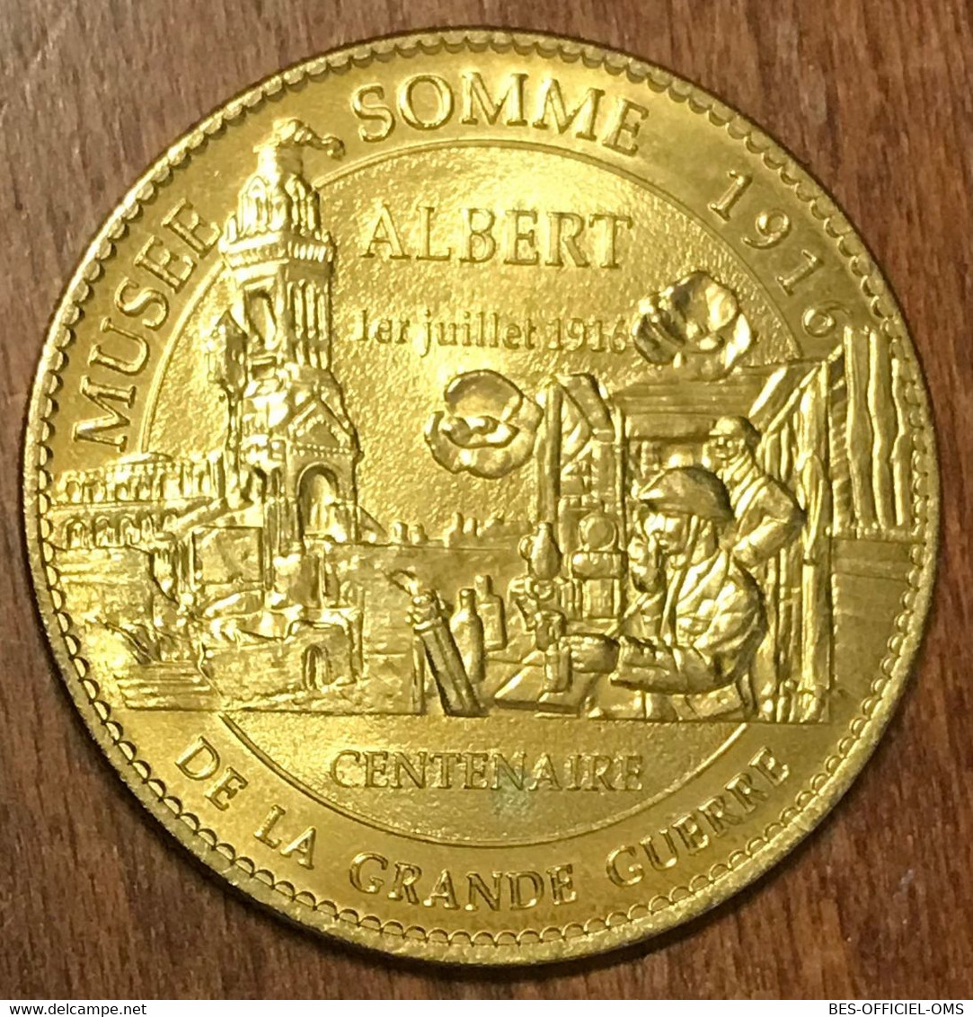 80 ALBERT MUSÉE SOMME GRANDE GUERRE AB 2014 MÉDAILLE SOUVENIR ARTHUS BERTRAND JETON TOURISTIQUE MEDALS TOKENS COINS - 2014