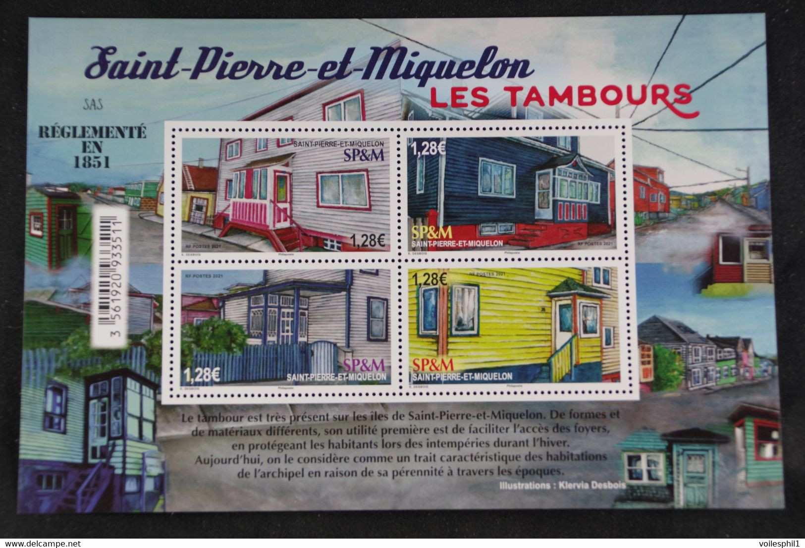 Saint Pierre Et Miquelon 2021 : Les Tambours Bloc Neuf - Sonstige & Ohne Zuordnung