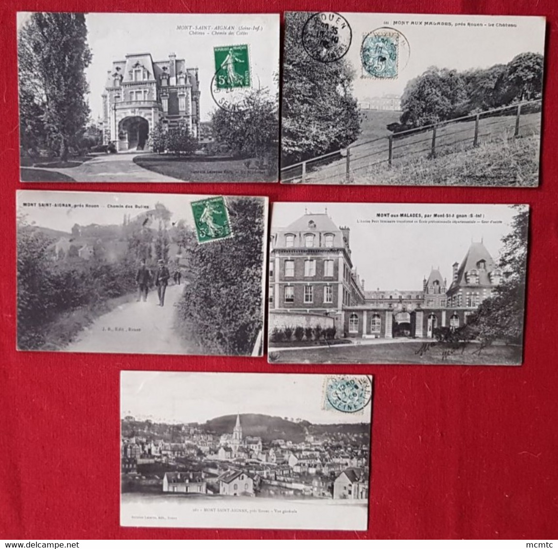 9 Cartes -  Mont Saint Aignan   -   Seine Maritime  -(76) - Mont Saint Aignan