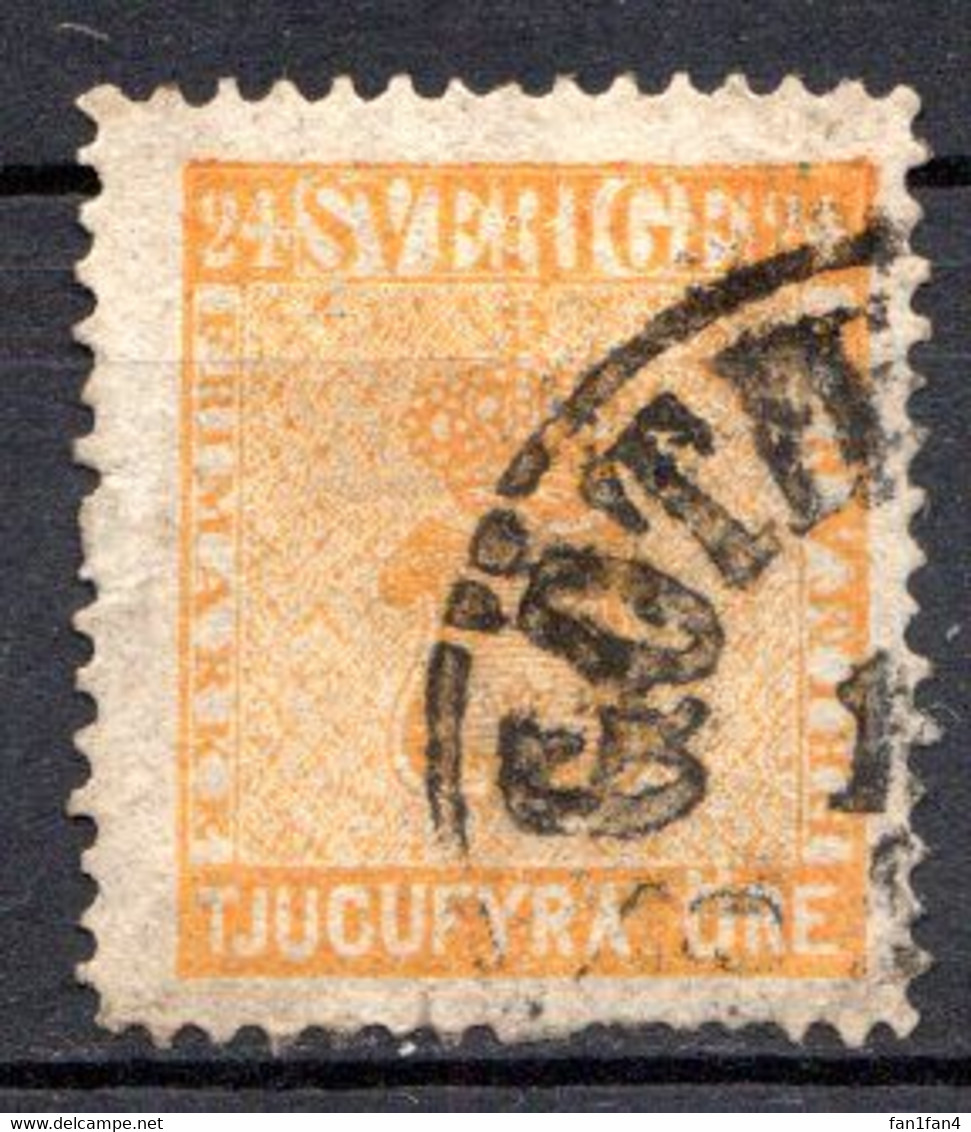 SUEDE - 1858-70 - N° 9 - 24 O. Orange - (Armoiries) - Used Stamps