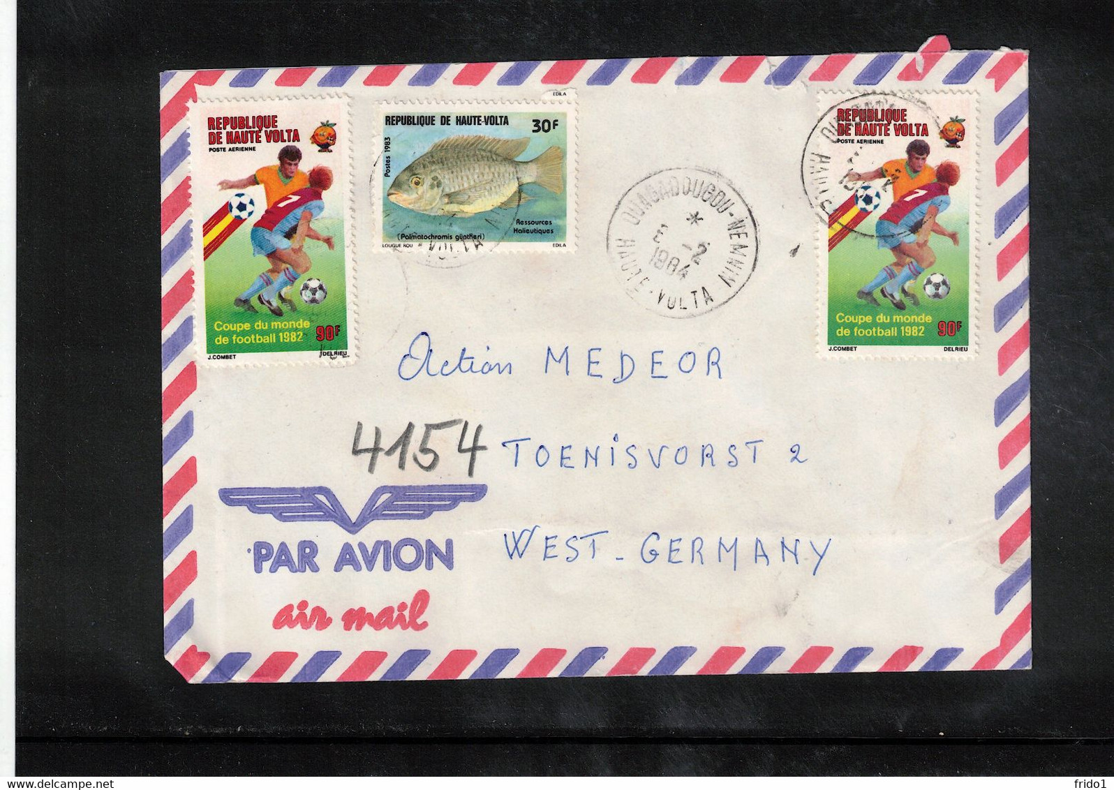 Upper Volta 1984 Interesting Airmail Letter To Germany - Upper Volta (1958-1984)