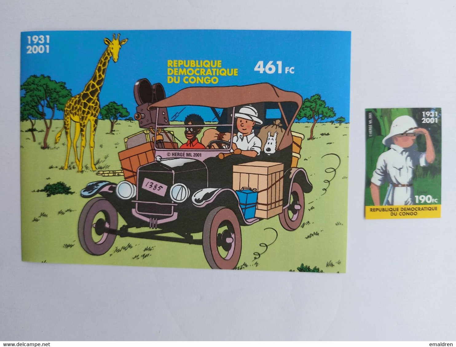 Tintin En Afrique - Kuifje In Afrika. ND. Ongetand. - Philabédés (comics)