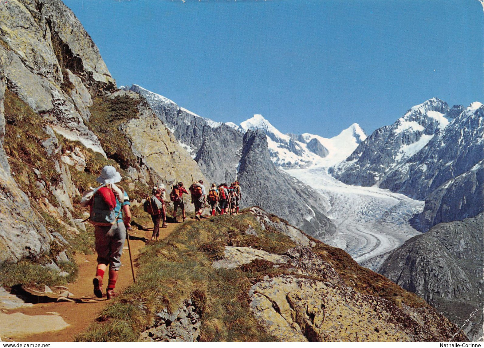 Am Weg Zum Märjelensee Mit Fischergletscher Finsteraar Rothorn Pberaarhorn Und Wasserhorn Fiesch - Fiesch