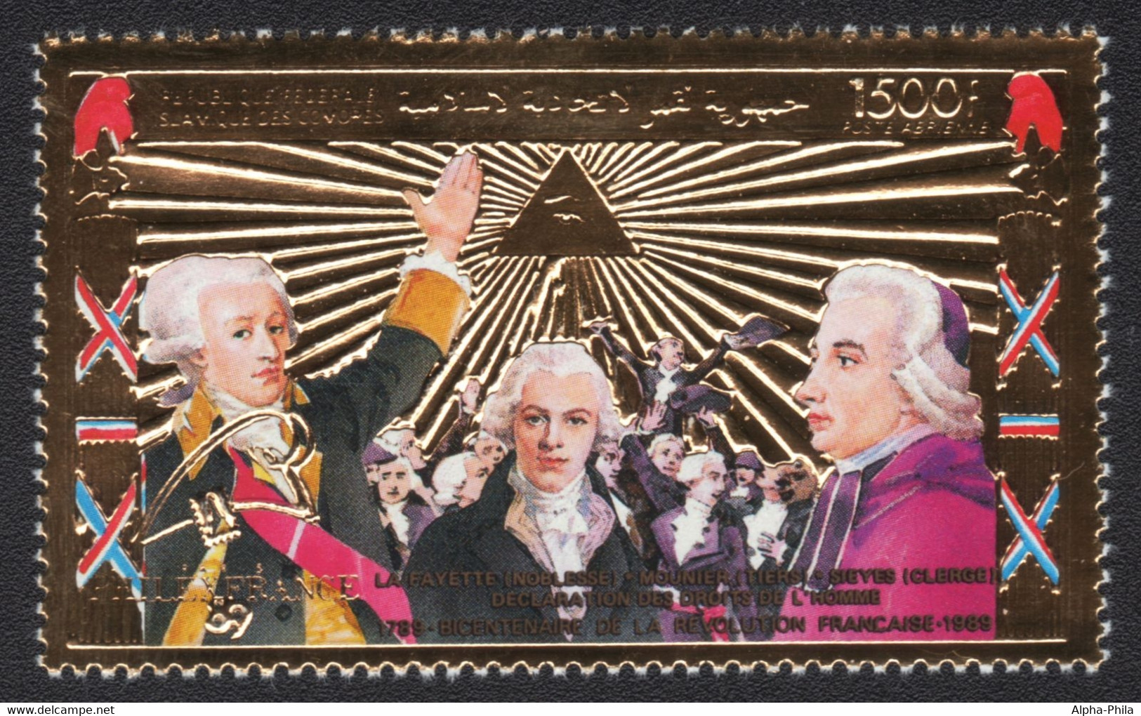 Komoren 1989 - Mi-Nr. 906 A ** - MNH - Gold - 200 Jahre USA - Komoren (1975-...)