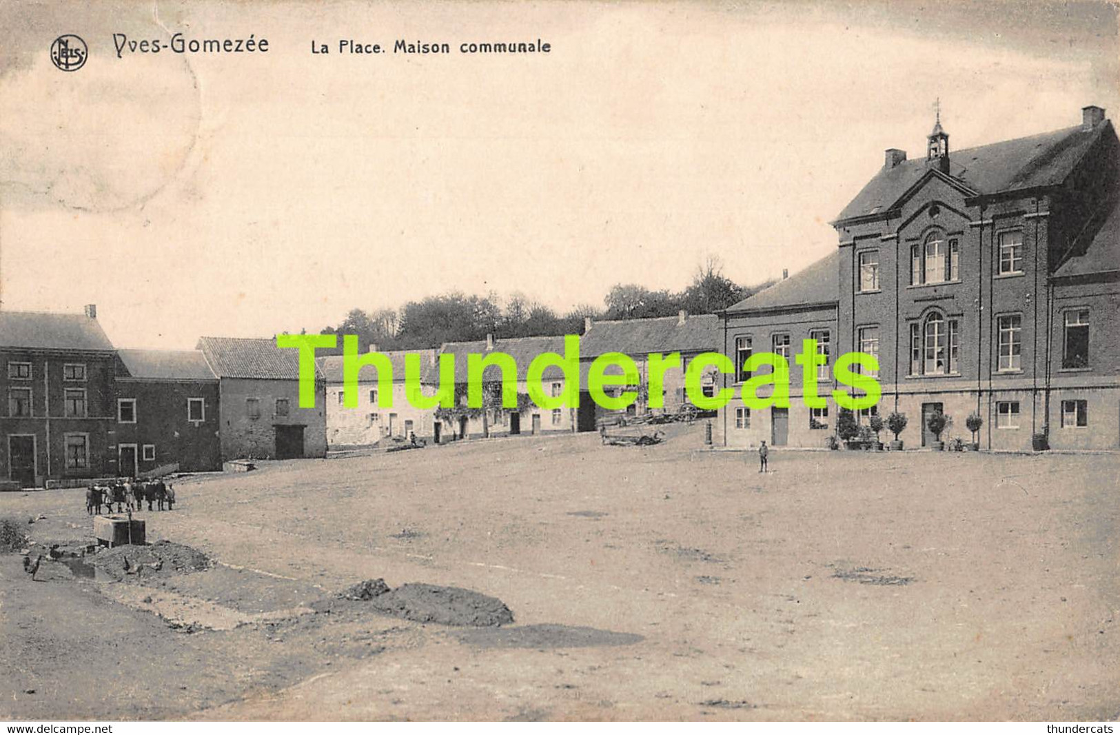 CPA YVES GOMEZEE LA PLACE MAISON COMMUNALE - Walcourt