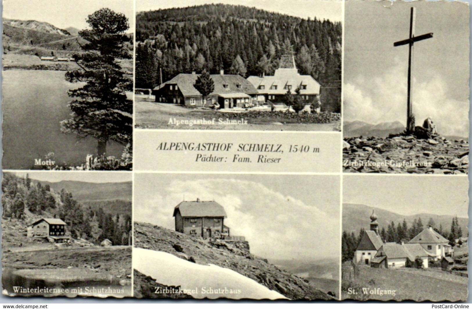 10420 - Steiermark - Zirbitzkogel , Alpengasthof Gasthof Schmelz , Winterleitensee , Schutzhaus , St. Wolfgang , Mehrbil - Obdach