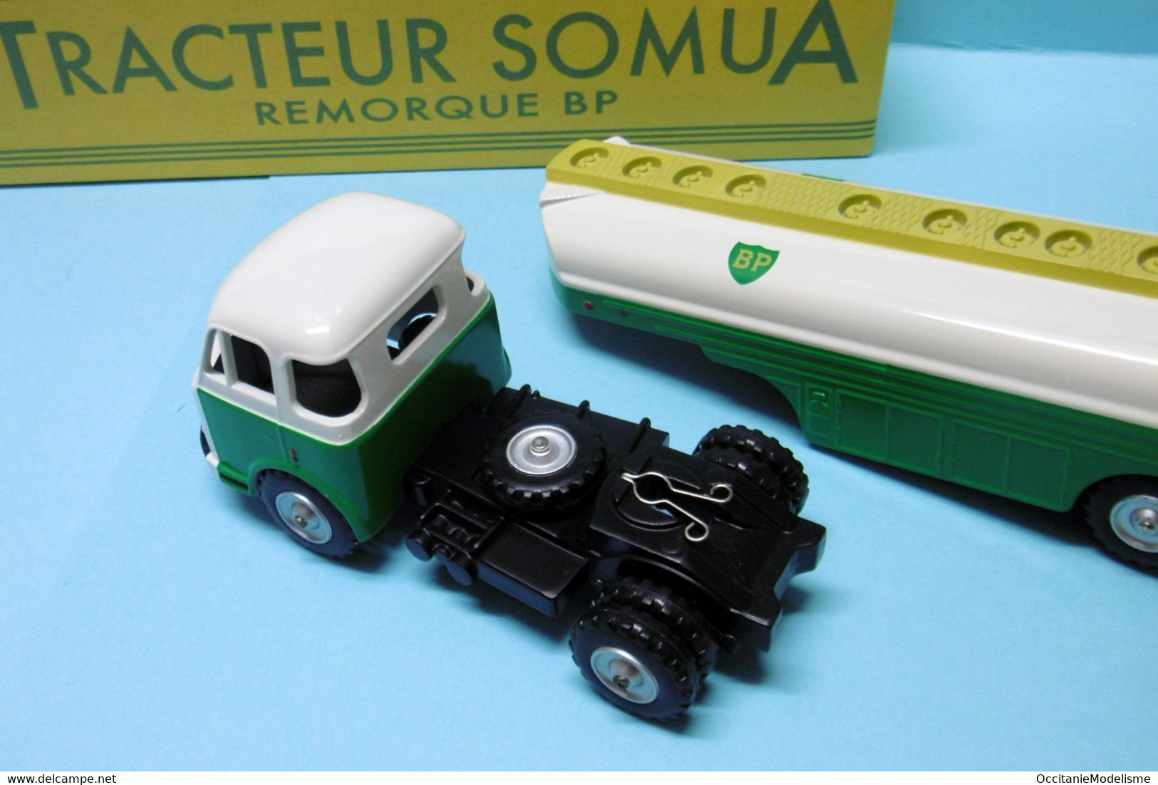 CIJ / Norev - Tracteur SOMUA Remorque Citerne BP Réf. 4/71/00 BO 1/50 - CIJ