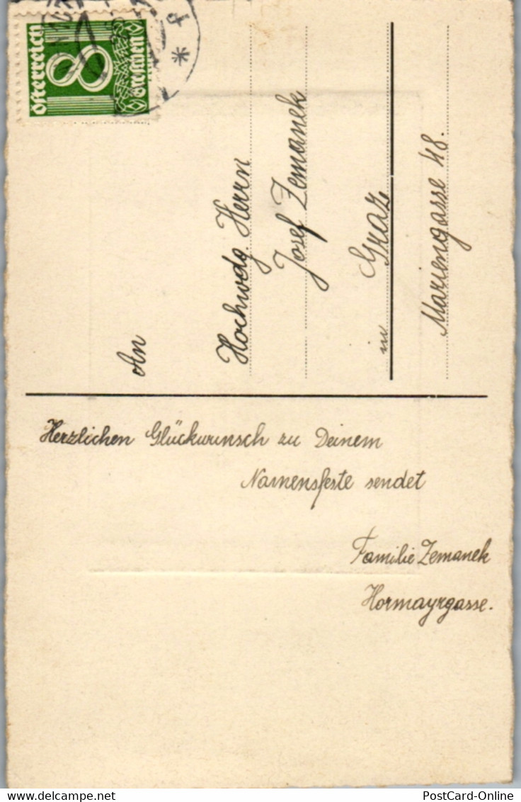 10287 -  - Heiliger Josef , Schutzpatron , Matthäus Schiestl - Gelaufen 1926 - Schiestl, Matthaeus