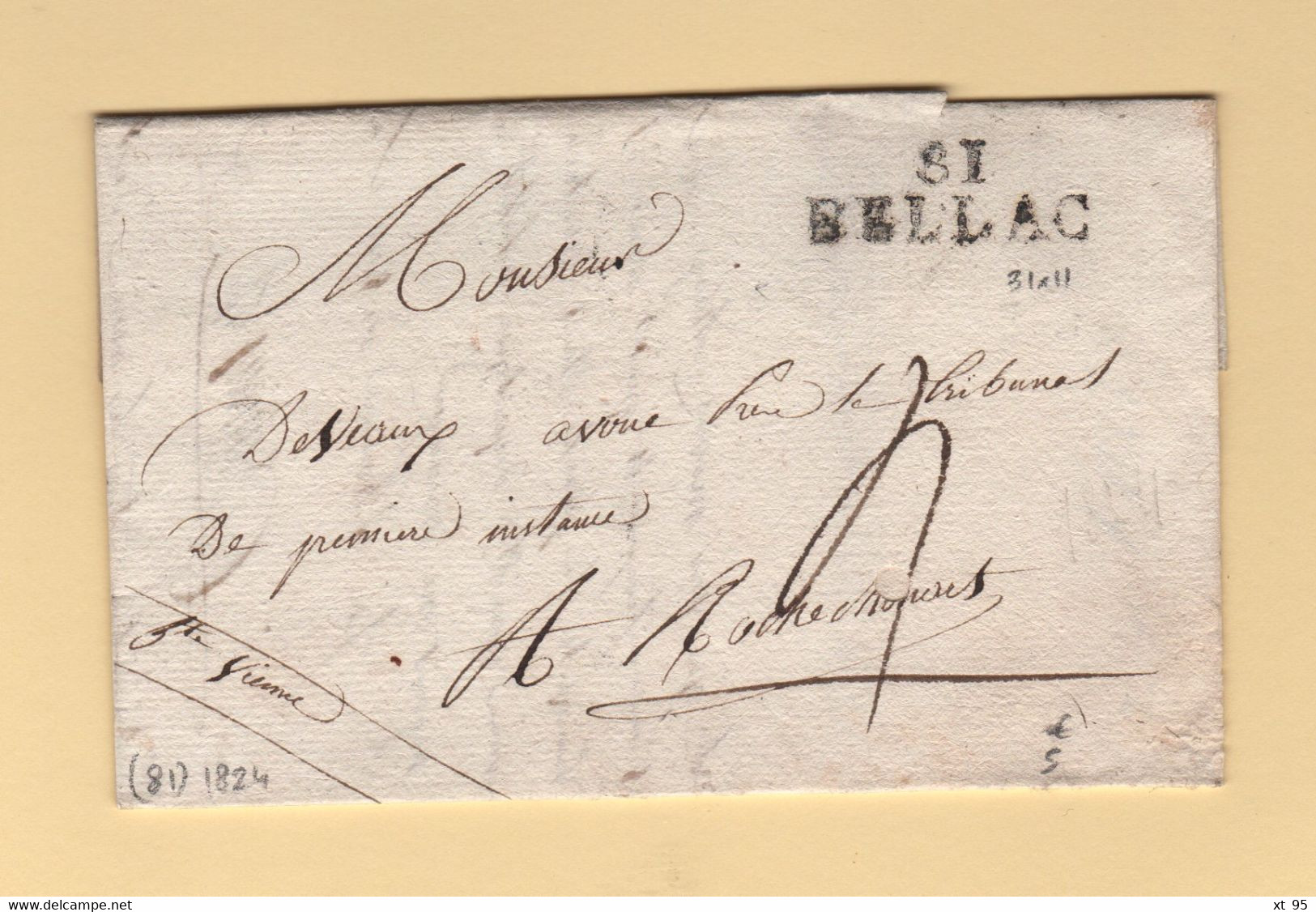 Bellac - 81 - Haute Vienne - 1824 - 1801-1848: Precursors XIX